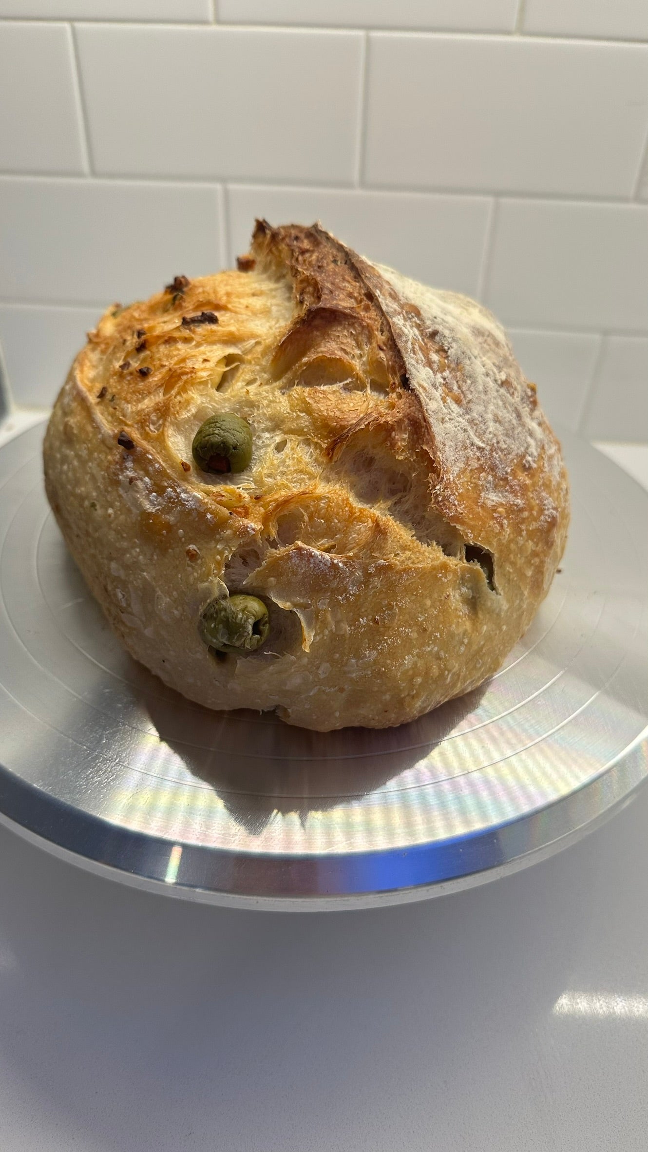 Mediterranean Green Olives & Feta cheese Real Artisan Sourdough