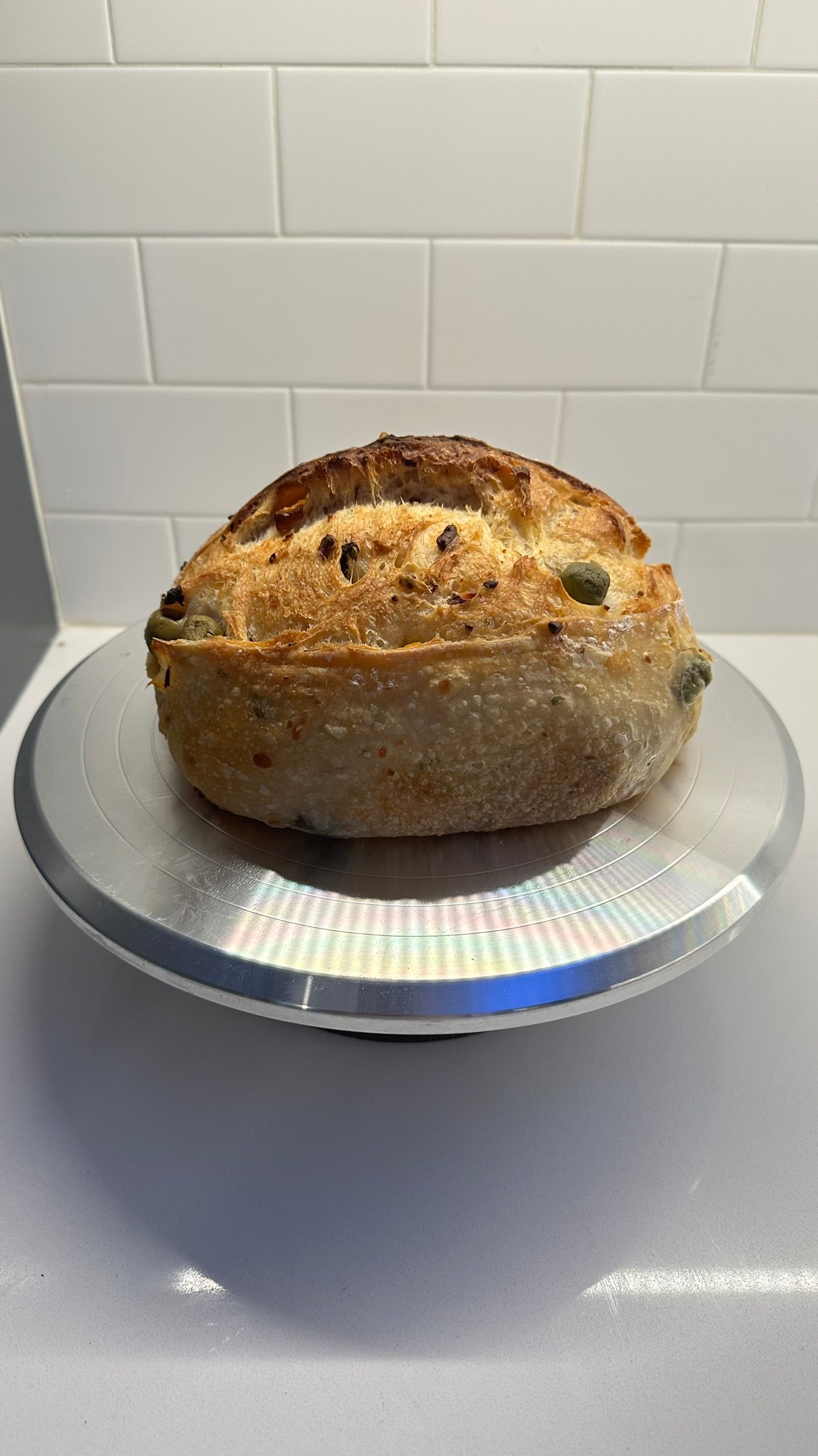 Mediterranean Green Olives & Feta cheese Real Artisan Sourdough