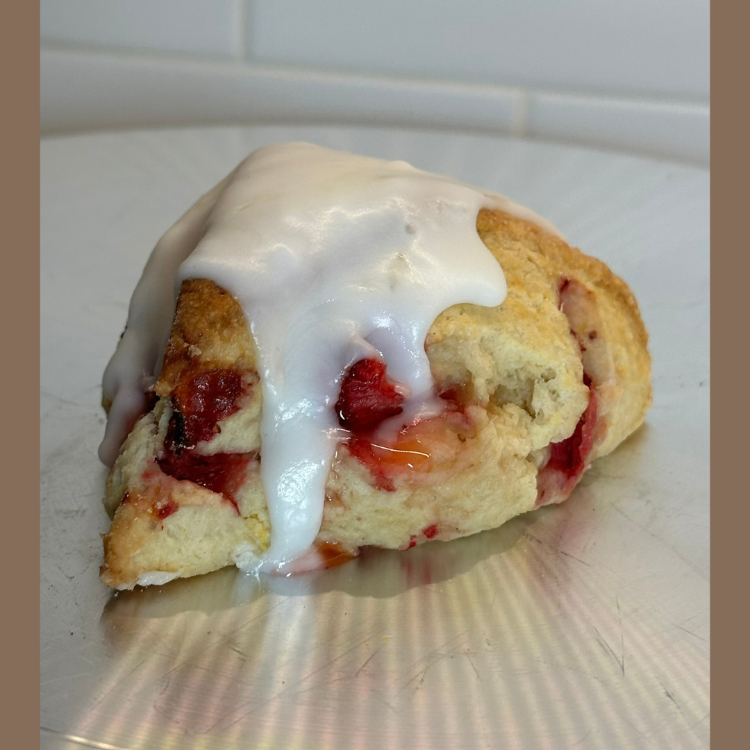 Strawberry Sourdough Scones