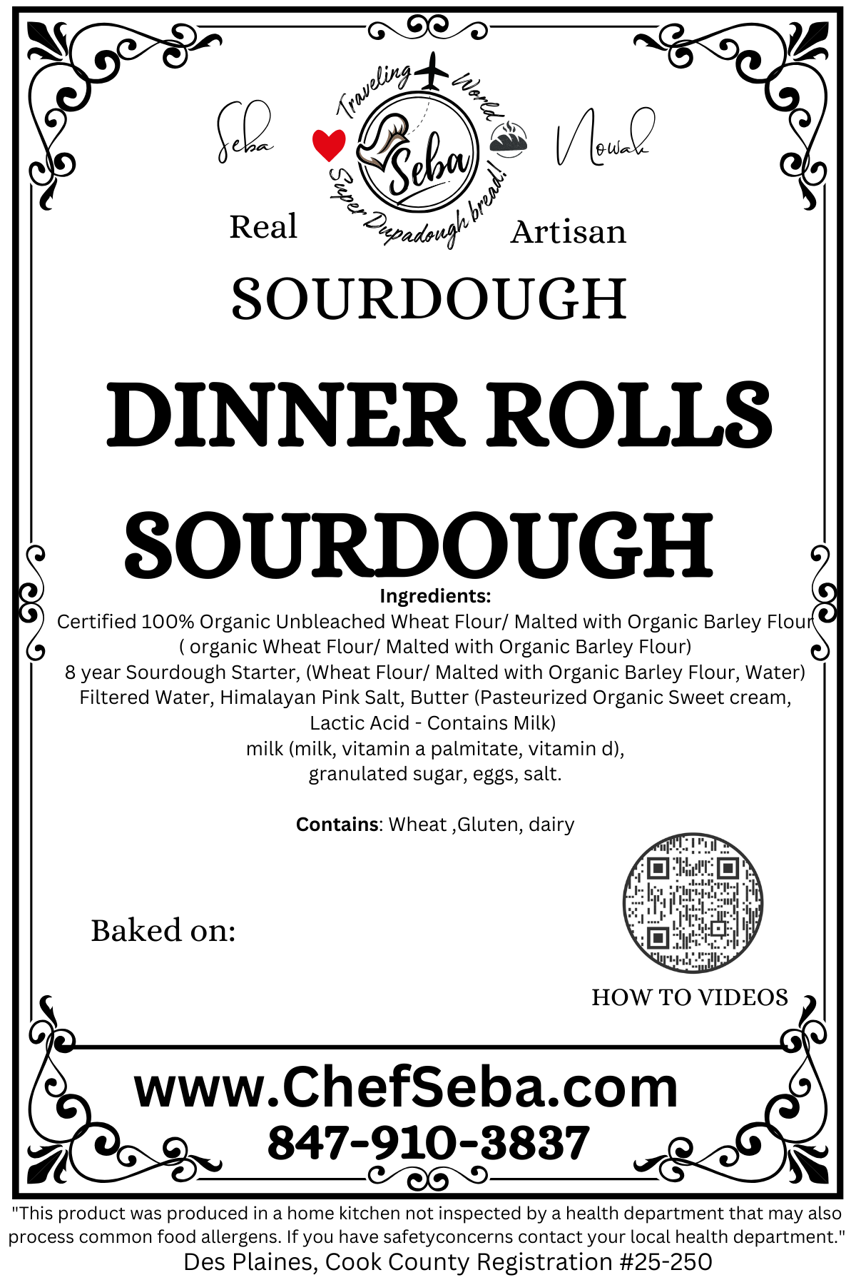 b Dinner Rolls Sourdough NEW🥖