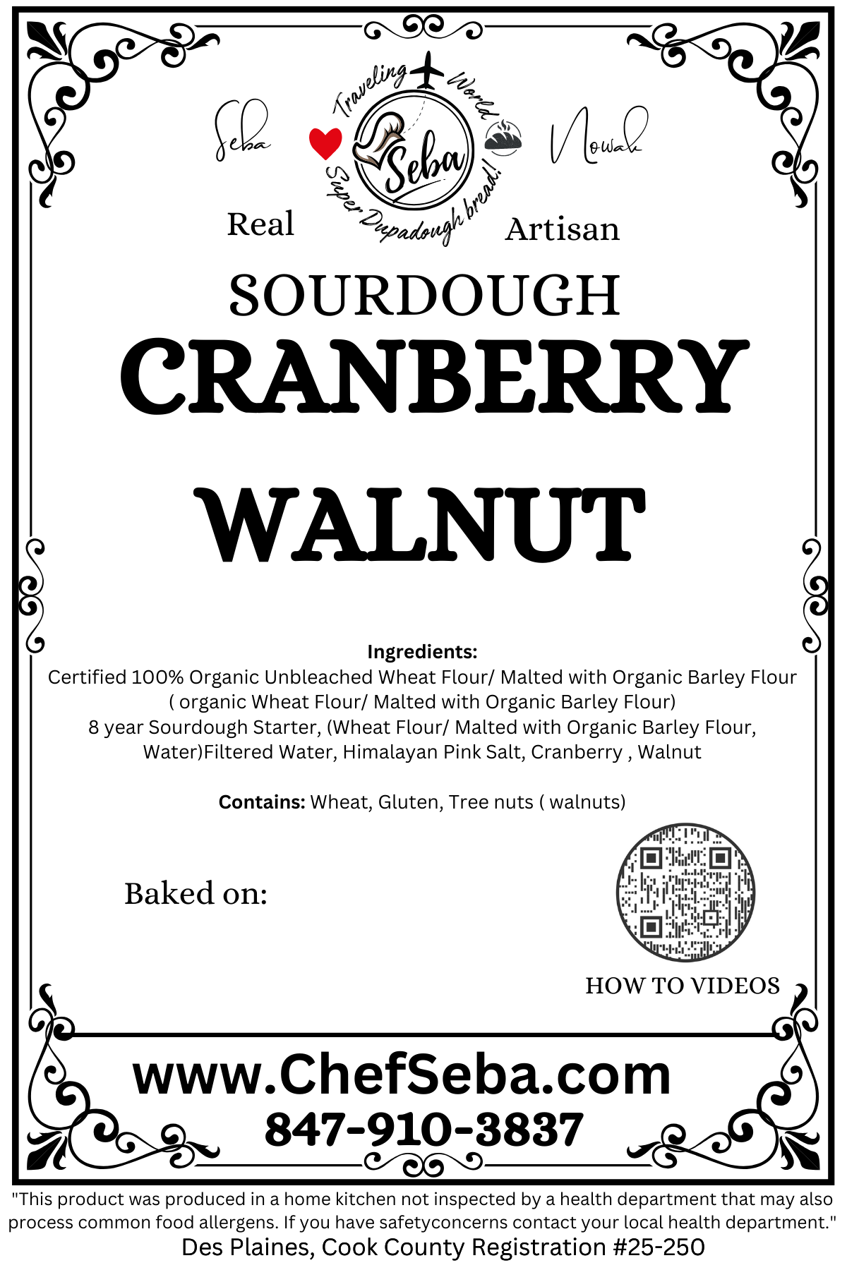 Bread Cranberry walnut