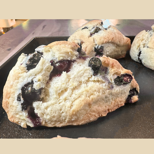 Blueberry Sourdough Scones