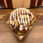 Apple cinnamon sourdough rolls with icing in bakery box by Chef SEBA Des Plaines Illinois