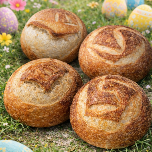 artisan organic sourdough bread soup bowls baked by Chef SEBA in Des Plaines Illinois