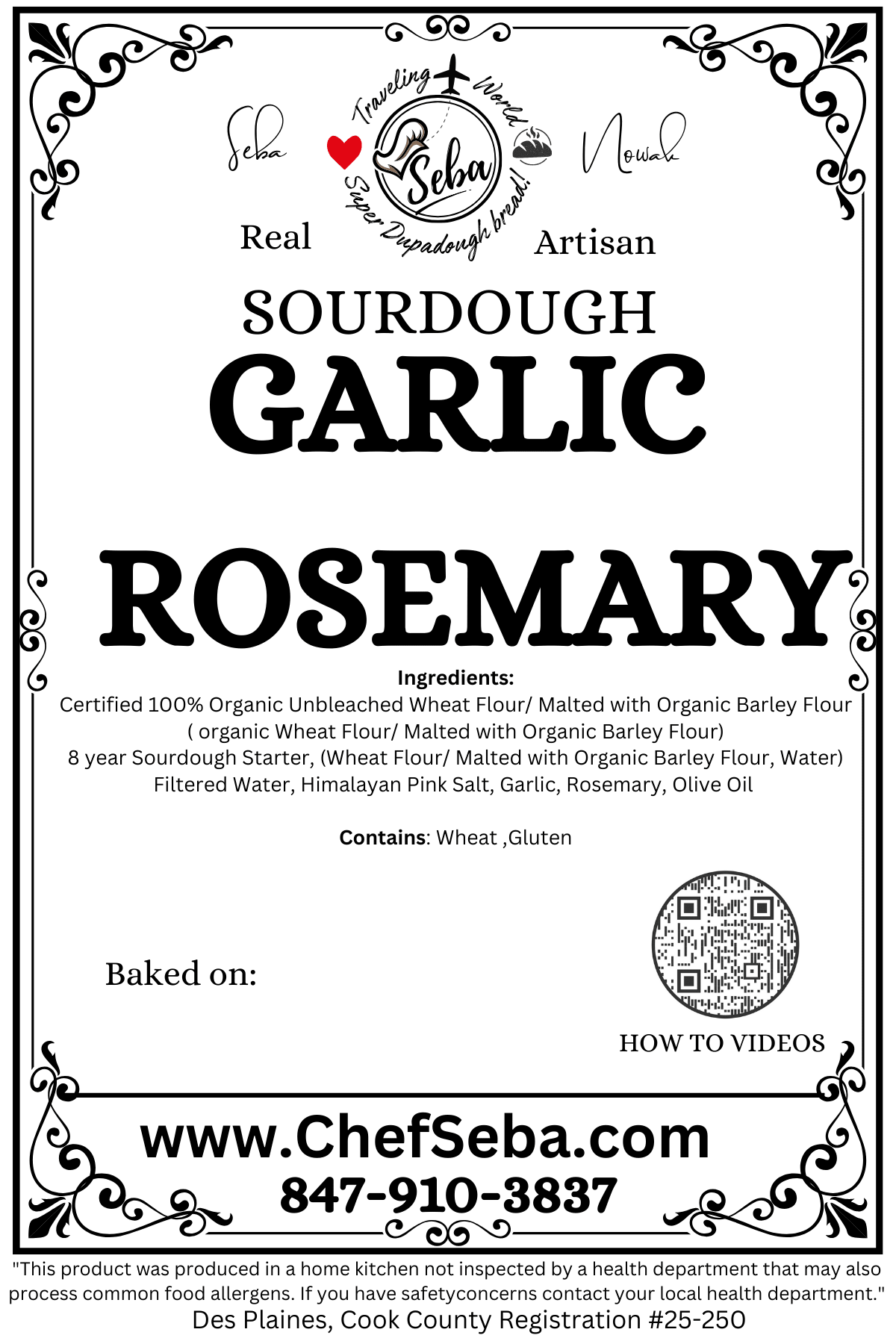 Garlic Rosemary Sourdough Bread – Chef SEBA Artisan Loaf (Savory, Naturally Fermented) - Artisan Real Sourdough Bread Chef SebaArtisan Real Sourdough Bread Chef SebaArtisan Real Sourdough Bread Chef SebaSEBA-FB-GRWhole Loafartisan sourdough bread with garlic and rosemary served fresh with butter or olive oil