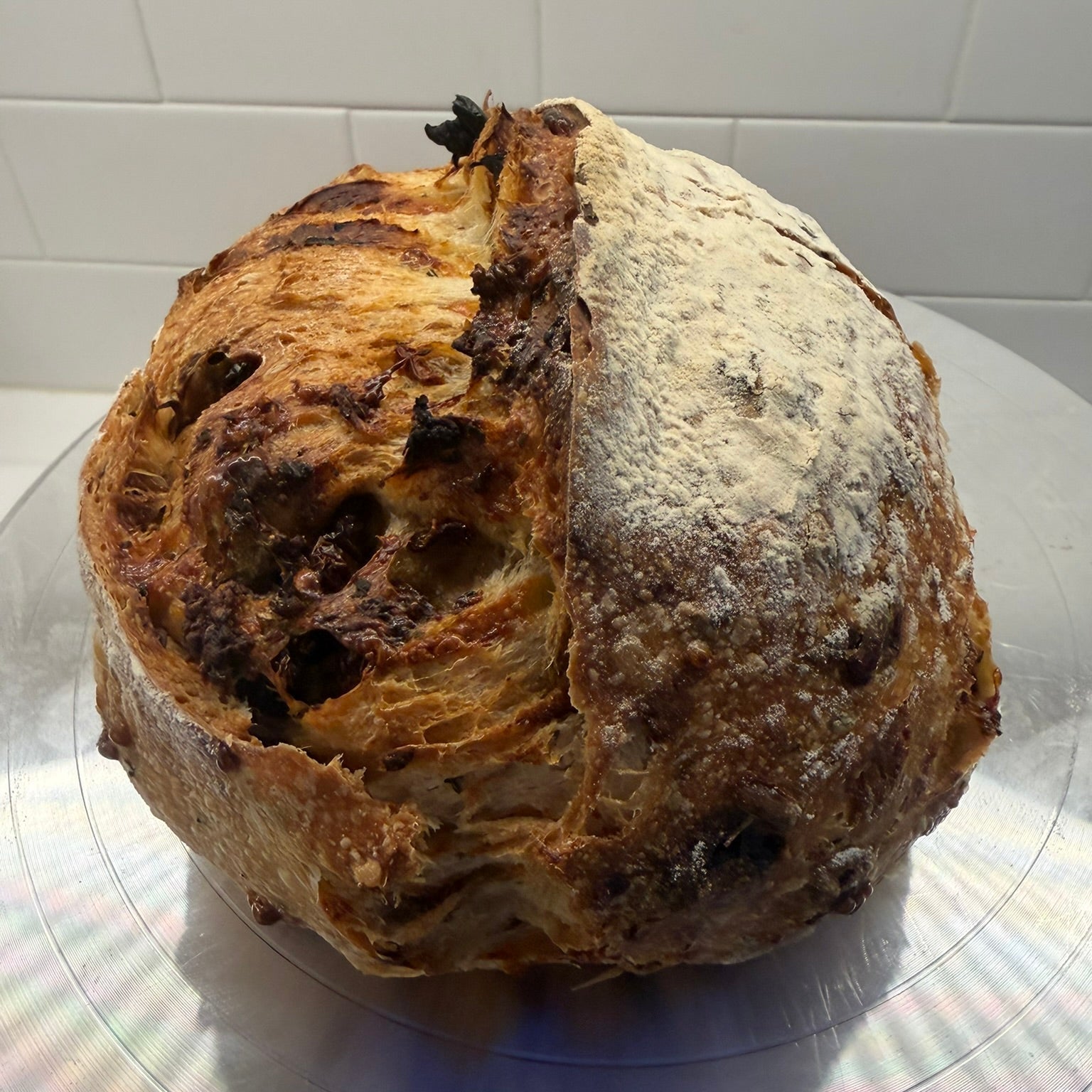 Organic Sun - Dried Tomato & Kerrygold Dubliner Sourdough Bread – Chef SEBA Artisan Mediterranean Loaf - Artisan Real Sourdough Bread Chef SebaArtisan Real Sourdough Bread Chef SebaArtisan Real Sourdough Bread Chef SebaSEBA-BRD-SDT-DUB-WHLORIG-SOUR-01Whole LoafOrganic sun - dried tomato and Kerrygold Dubliner sourdough bread by Chef SEBA with golden crust artisan loaf