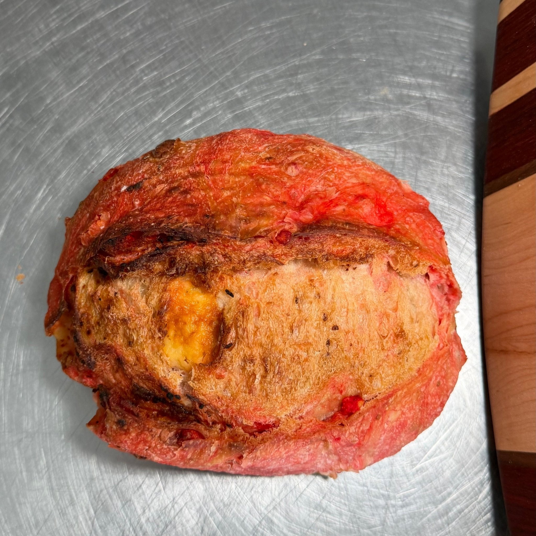 SEBAlicious™ Flamin’ Hot Cheetos Extra Sharp Cheddar Sourdough Bread - Artisan Real Sourdough Bread Chef SebaArtisan Real Sourdough Bread Chef SebaArtisan Real Sourdough Bread Chef SebaWhole LoafChef SEBA handmade spicy sourdough bread with Flamin Hot Cheetos