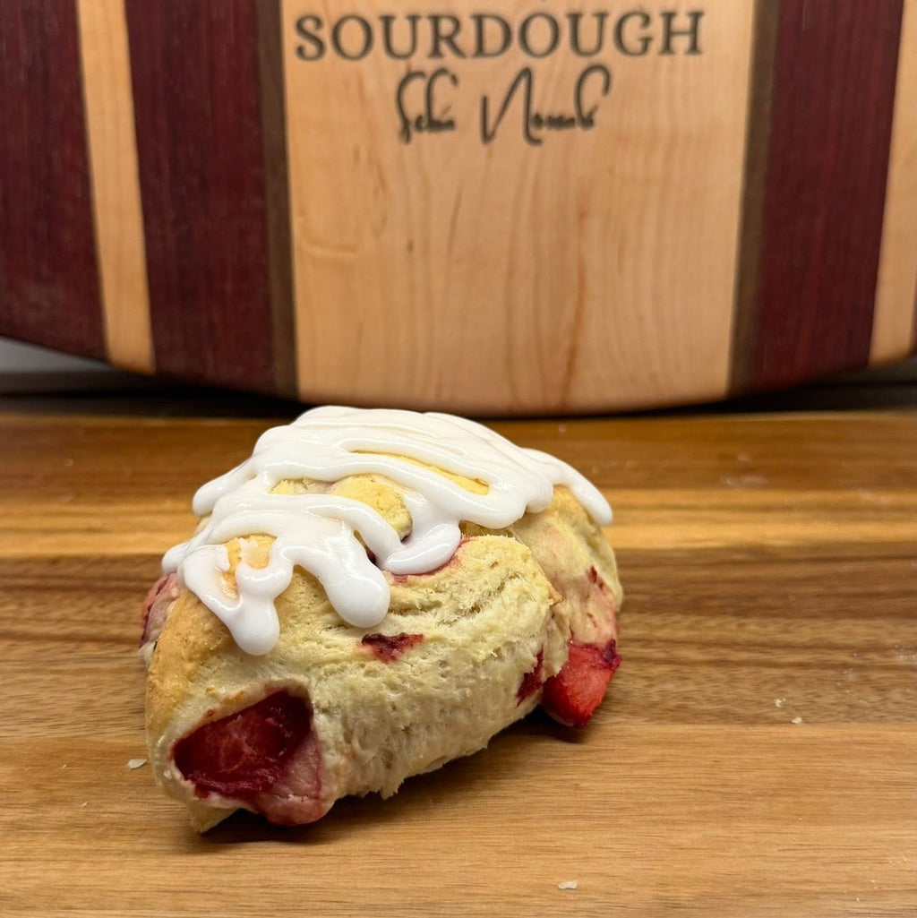 Strawberry Sourdough Scone – Chef SEBA Artisan Scone (Buttery, Fruity, Naturally Fermented) - Artisan Real Sourdough Bread Chef SebaArtisan Real Sourdough Bread Chef SebaArtisan Real Sourdough Bread Chef SebaSEBA-SCON-STR-001STRAW-SCONE-01singlestrawberry sourdough scone served with coffee artisan breakfast pastry Chef SEBA bakery