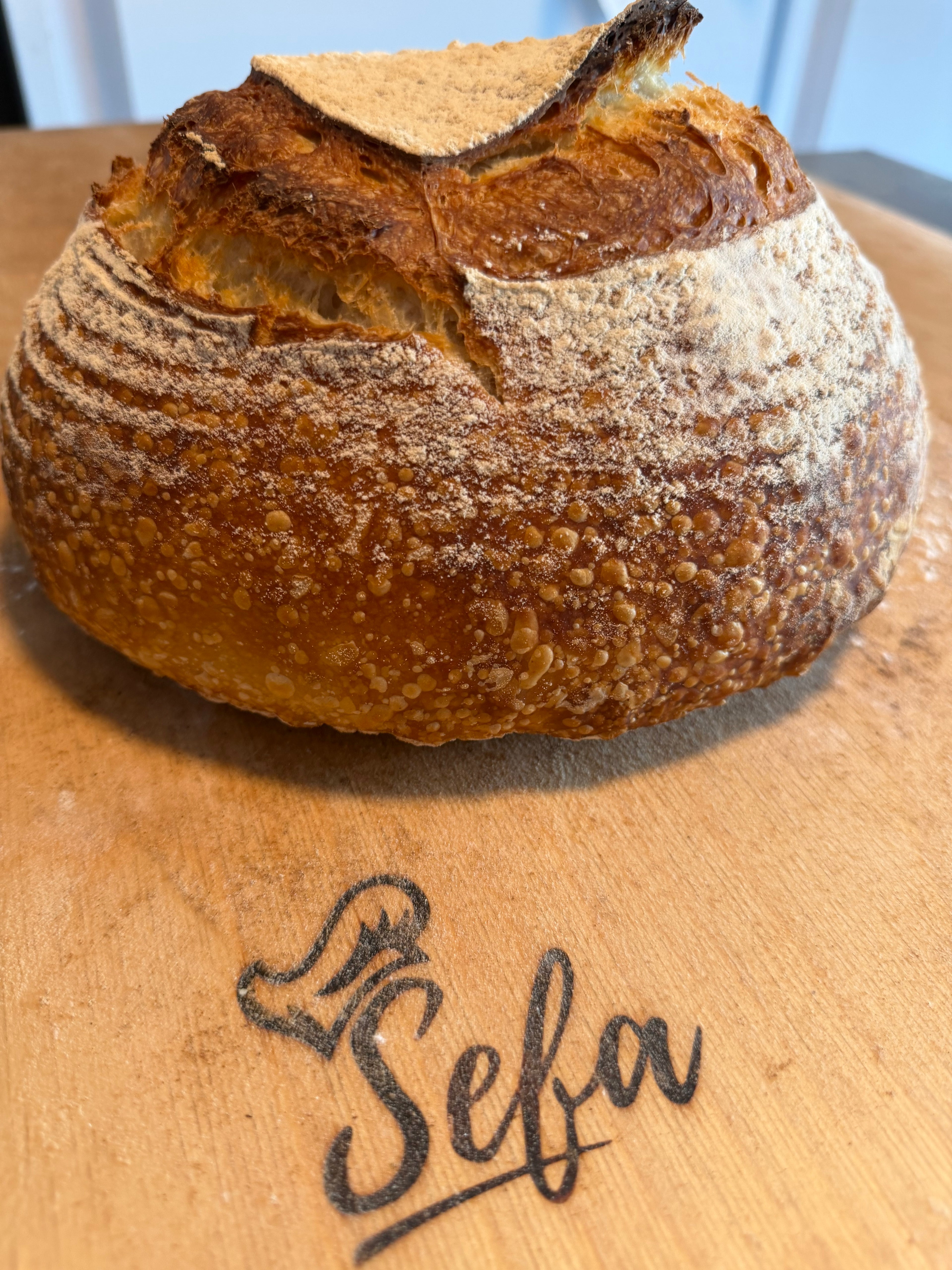 Two handcrafted Polish wedding sourdough loaves prepared for a traditional wedding celebration