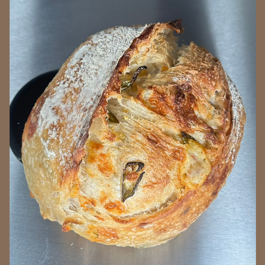 Pepper Jack Cheese & Serrano Pepper Real Artisan Sourdough