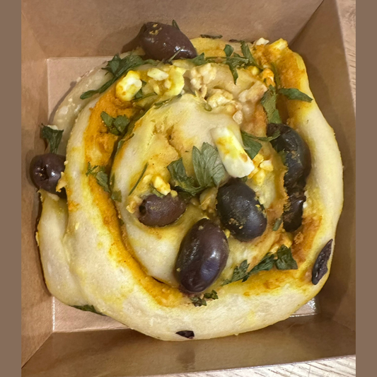 Mediterranean Olives & Feta cheese Sourdough Roll