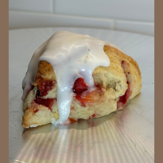 Strawberry Sourdough Scones